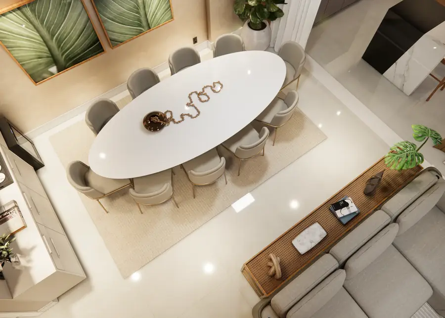 Projeto do arquiteto online — cozinha com pendentes